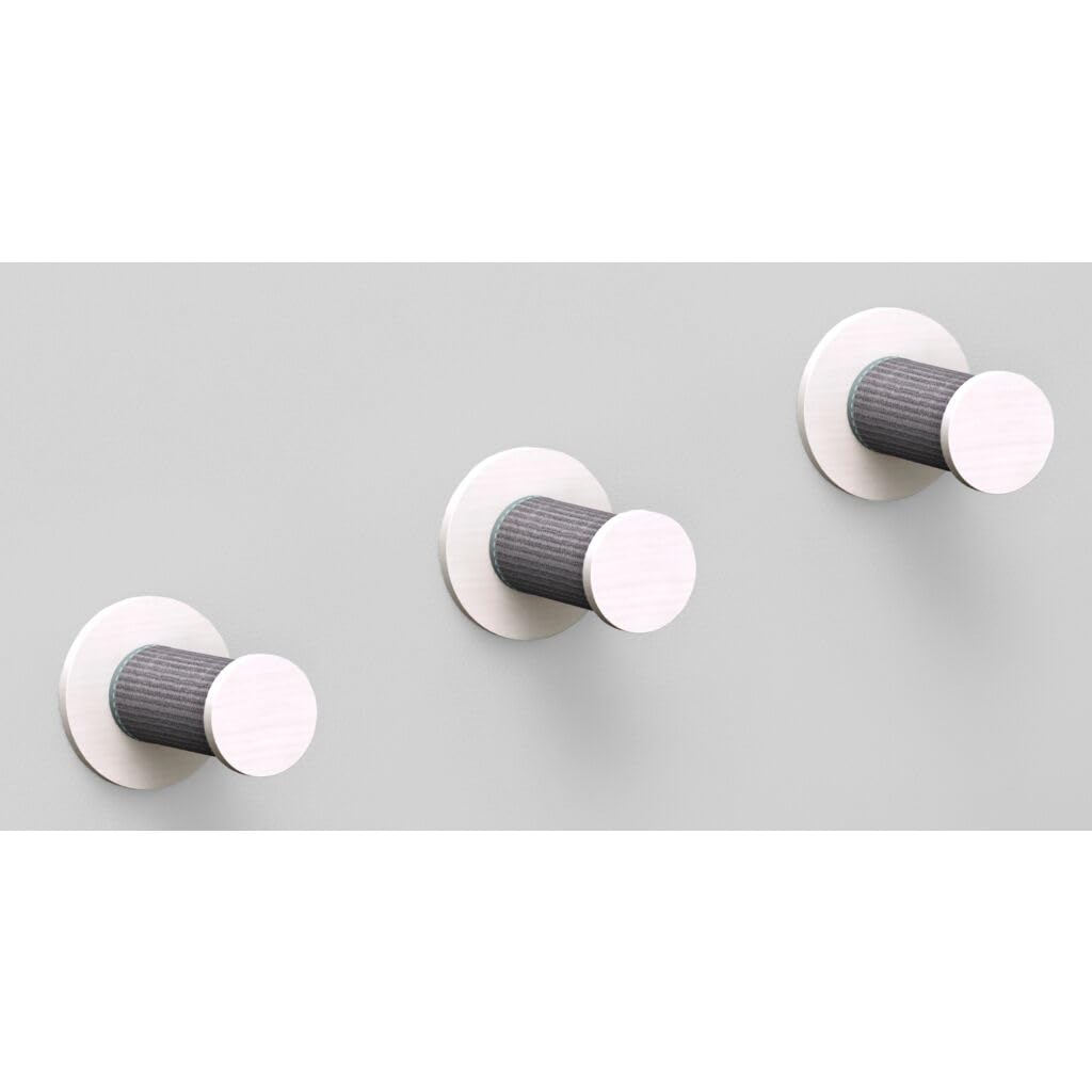 Wand-Set 3, 3 Stufen, 3 × ø 18 × 22 cm, weiß/grau