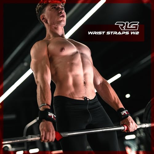 RL Grips® Straps Gym with Wrist Wraps for Weightlifting and Powerlifting, Grip Straps for Back with Wrist Protection - Image 3