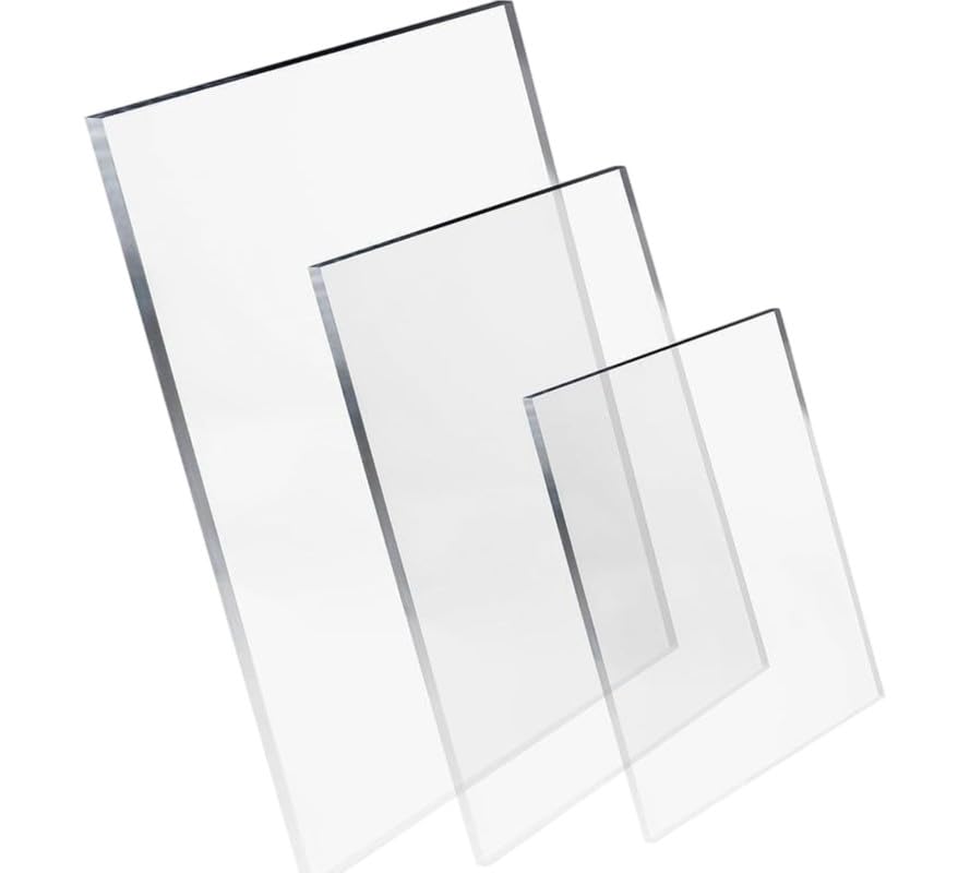 NIEVAN Premium Solid Clear Polycarbonate Sheets (6mm) 297X 210mm(A4), Impact Resistant, Glass Replacement, Ideal for Greenhouse Roofing, Shed Windows, and Outdoor Canopies