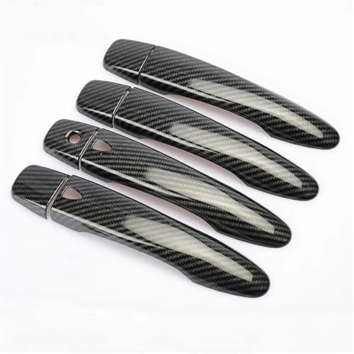 Cubierta de fibra de carbono para manija de Nissan X Trail accesorios 14-19