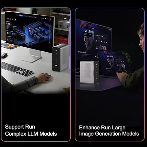 Image of NIMO Mini PC, AMD Ryzen AI Max+ 395 128GB LPDDR5X 8000MHz Linux OS | Radeon 8060S 40CU, 4TB PCIe 4.0 SSD, Dual USB4 Dual LAN Micro Desktop for Local LLM Developer