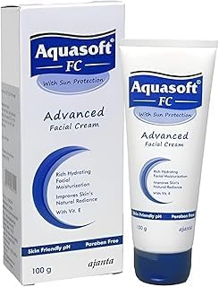 Image of Aquasoft FC Advanced Facial Cream 100Gm with Sun Protection | Contains Vitamin E | Paraben-Free Pack Of 1