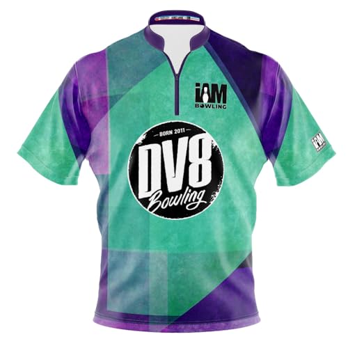Logo Infusion Dye-Sublimated Bowling Jersey (Sash Collar) - I AM Bowling Fun Design 2004-DV8 - DV8 (Men's XL) Multicolored
