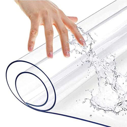 Tapis de protection transparent pour parquet et bureau film robuste de 1.5mm