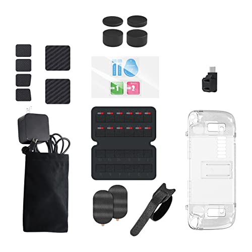 �X�`�[���f�b�L�p 19 in 1 �ی�Z�b�g�A�N���X�^���P�[�X�X�N���[���X�e�b�J�[�V���R���p�b�h�����t�B�����o�b�O�}�W�b�N�t�b�N�^�C