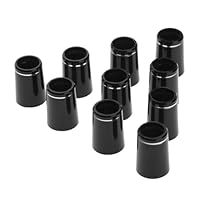 10pcs Golf Eisen Ferrulen mit Einzelnen Silberring für 0.370 Eisen Welle