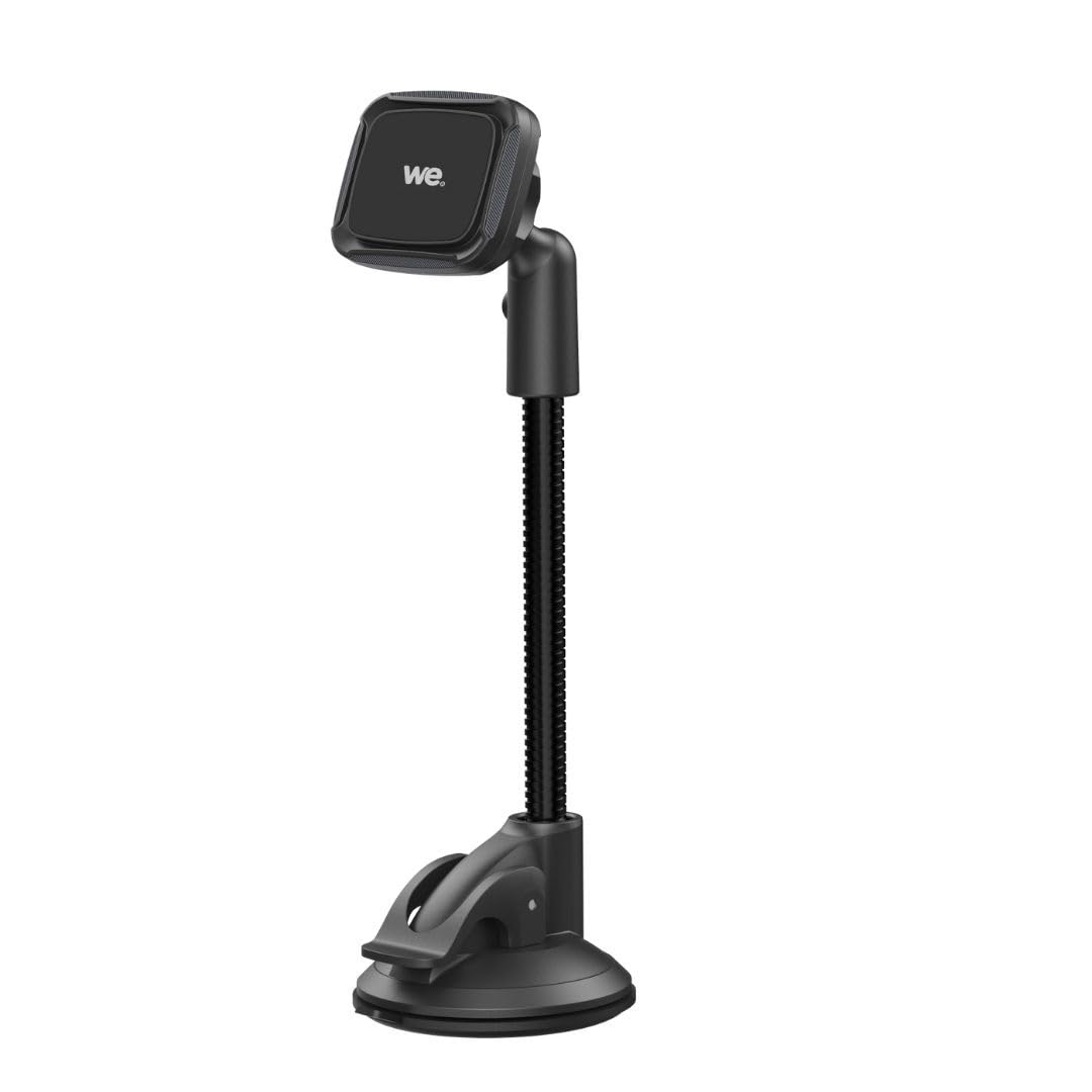 WE Supporto universale per smartphone da auto, fissaggio a ventosa, cruscotto + parabrezza, supporto magnetico, collo d'oca regolabile, girevole a 360°