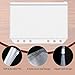 LXWHYP 16 Pcs A5 Binder Envelope Pouches, A5 Zippered Binder Inserts for 6-Ring Budget Cash Envelope System, Clear envelopes for Money Saving and Budgeting, with 42 Sticky Binder Labels