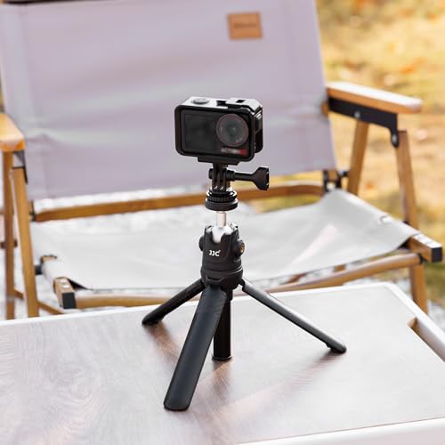 Image of JJC 1 /4 Tripod Mount & Hot Shoe Camera Adapter for Gopro Action Cameras | Compatible with Go Pro Hero 13 12 11 10 9 8, DJI Osmo Action 6 5 4 3 & More Cameras on 1 /4 inch-20 Tripod or DSLR Camera