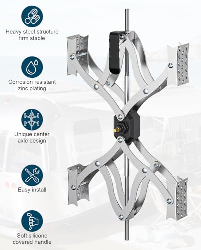 Image of Camper X Wheel Chocks for Trailers, 4'' to 17'' RV Tire Stabilizers, 2PCS