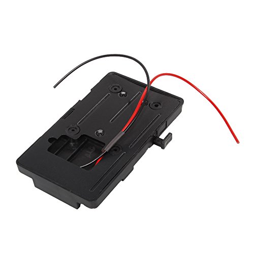 Placa trasera de batería V-Lock HUIOP adaptador V-Mount para luz de vídeo led 8