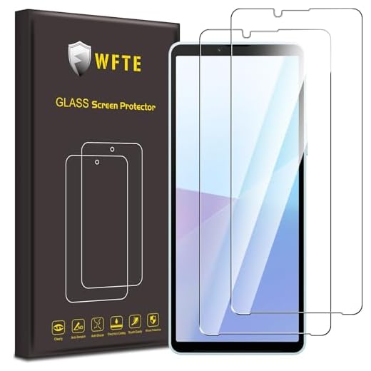 WFTE [2 Stück Schutzfolie für Sony Xperia 10 VII Panzerglas Glasfolie 9H Härte, Anti-Kratzen, Anti-Bläschen Displayschutzfolien Panzer Schutz Glas für Xperia 10 VII