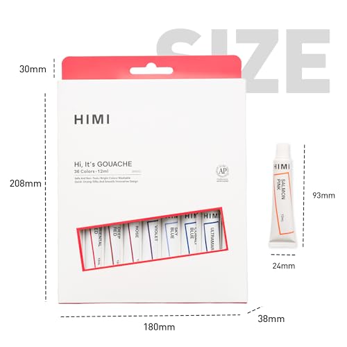 Tube de peinture gouache HIMI sans gaspillage pour carnet - 5