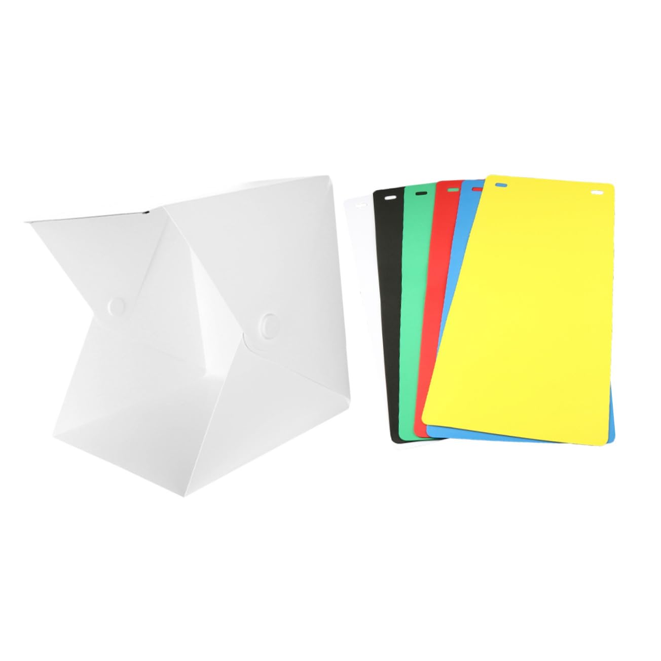 Yardenfun 1 Set Light Box Mini Boxes LED Picture Frame Mini Shooting Tent Kit Mini Photo Frame Folding Picture Frame Lighting Cube Tent Mini Picture Frame Mini Photography Studio White Abs