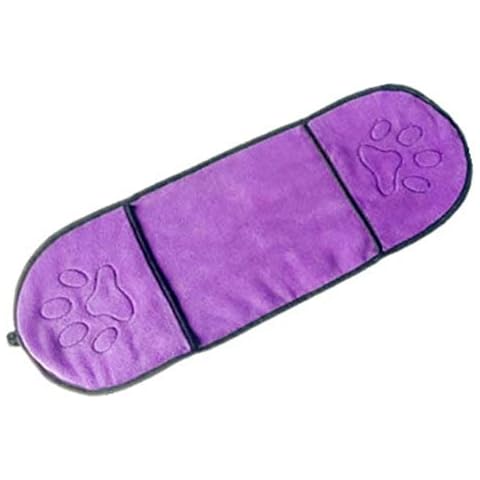 ppactvo Dog Drying Coat Dog Towel Quick Dry Super Aquasorb Dog Towel Personalised Dog Towel Thicken Dog Towels With Dog Paw Pattern Dog Drying Towel purple Cover