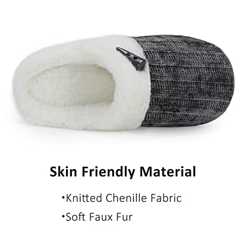 NineCiFun Women's Comfy House Slippers Memory Foam Fuzzy Bedroom Scuffs Slippers Indoor Outdoor Anti Skid Home Slippers Shoes with Warm Plush Lining4