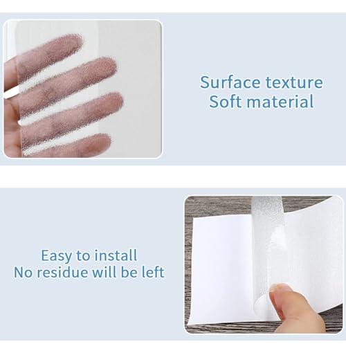 Image of Clear Anti Slip Tape for Stairs & Bathtubs, 1 inch x35FT Non-Skid Transparent Grip Tape - Soft PVC Safety Traction for Bare Feet, Pool Decks, Boats, Shower Floors