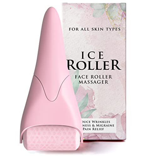 Ice Roller For Face | Ice Roller, Face Roller, Ice Face Roller | Face Ice Roller, Face Roller Skin Care | Facial Roller, Ice Roller For Face & Eye Puffiness Relief | Facial Ice Eye Roller (Pink)