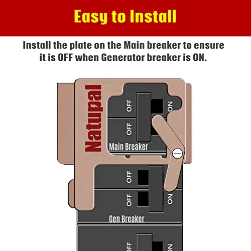 Image of Generator Interlock Kit Compatible with Siemens and Murray, Mechanical Interlock Kit Between The Main Breaker Powered by Utility Power and Generator Powered by Standby Power.