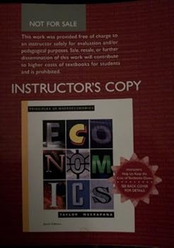 Paperback Principles of Macroeconmics Instructors Copy 6th Edition 2009 (The Principles of Macroeconomics, volume 1474) Book