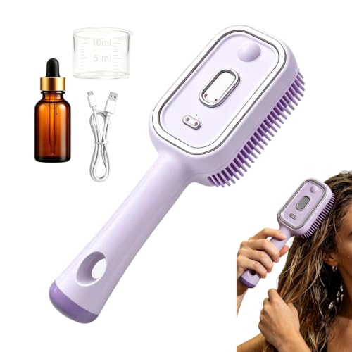 Peine eléctrico para el cabello en spray que desenreda y masajea sin tirones en casa