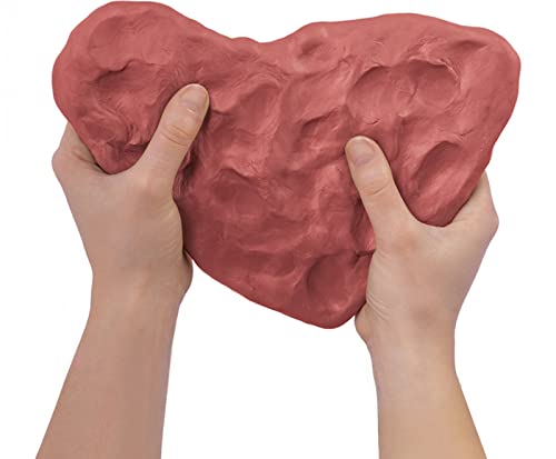 Image of Jovi European Air Dry Modelling Clay Natural Terracotta (Brown) Non-Toxic Clay Pack of 2 250g Each Ideal for for Sculpting Pottery Art & Craft Handicraft Educational Purpose Fine Motor Skills