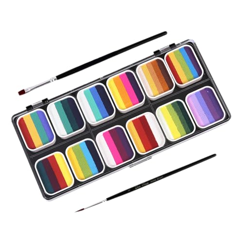 Peinture corporelle 12 couleurs facile à enlever pour maquillage