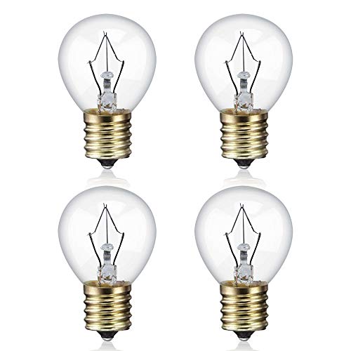 Luxvista Lava Replacement Bulbs E17 25 Watts Lava Lamp Bulb for 14.5-Inch Lava Lamp and Glitter Lamps Fits Intermediate E17 Socket 120 Volt S11 Intermediate Base Light Bulb 4-Pack