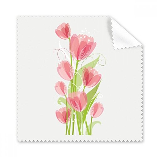 Chiffon microfibre tulipe pour nettoyer vos lunettes et écrans 5pcs