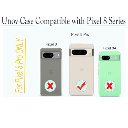 Unov Case for Pixel 8 Pro, Black, Floral Bouquet - image 7