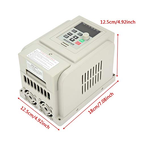 Frequenzumrichter,VFD Frequenzumrichter Universal Einphasen-Motor Inverter Konverter 220V für 3-Phasen-2,2-kW-Wechselstrommotor