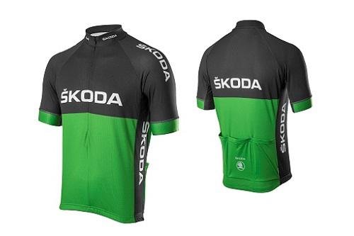 Maglia da ciclismo SKODA Uomo Gr. L, nero / verde