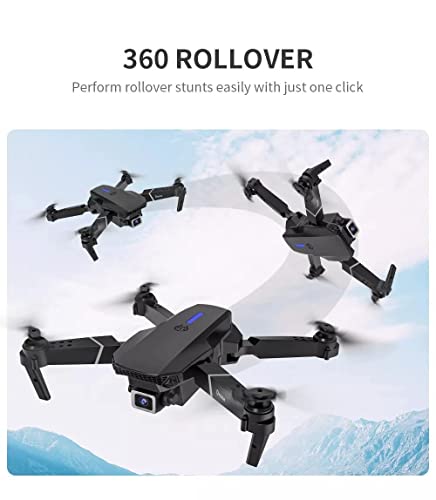 Image of Crolox fFOlDaBlE-ToY-DrOnE-WiTh-hQ-WiFi-cAmErA-ReMoTe-cOnTrOl-fOr-kKIdS-QuAdCoPtEr-wItH-pHoToGrApHy GeStUrE-SeLfIe-fLiPs E88