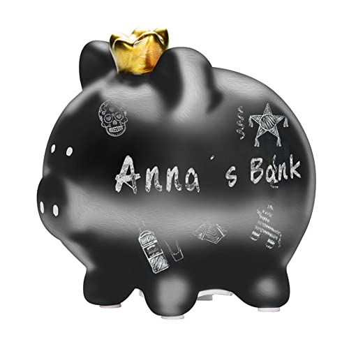 INCETUE Tirelire cochon noir en céramique Cover