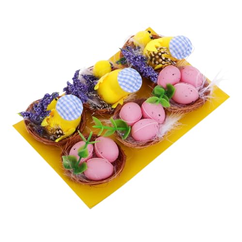 BESTonZON 1 Juego Muñeca De De Gallina Decoración Del Tanque Decoración Del Acuario De Pescado Cubo De Pintura De Grado Alimenticio Decoración De Accesorios De Pescado Resina.