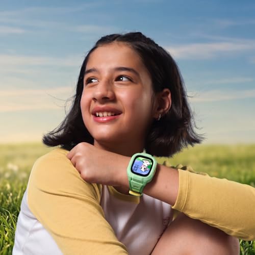 Image of Noise Junior Explorer 2 Delight Gift Box - Smart Watch for Kids with 4G SIM Compatibility, 2-Way Video & Voice Calling, Geofencing, Real-Time Location Monitoring via Google Maps (Happy Meadow)