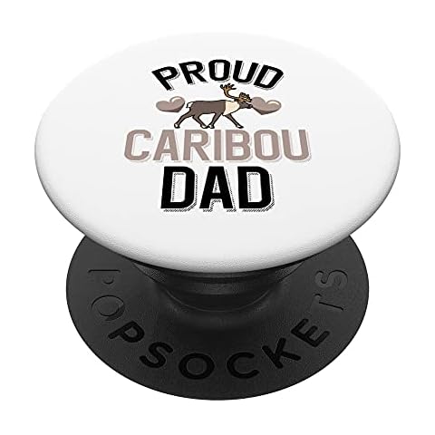 Proud Caribou Dad PopSockets Swappable PopGrip Cover