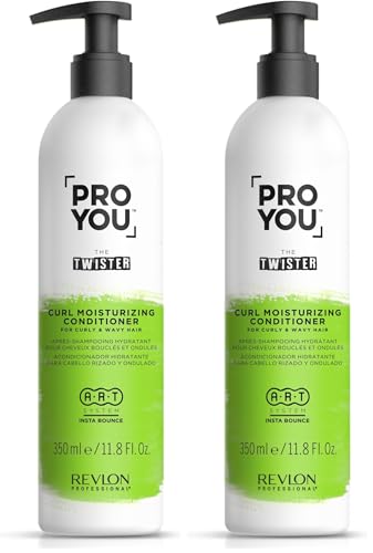 Revlon Professional ProYou Acondicionador Pelo para Cabello Curly, Máxima Definición e Hidratación, 350 ml, Gama Rizos The Twister (Paquete de 2)