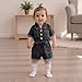 Ledy Champswiin Summer Toddler Girl Jumpsuit Shorts Little Girl Overalls Clothes Baby Jean Romper Jumpsuit One Piece Outfit (Black, 4-5 Years)