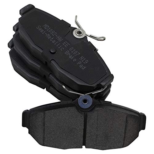 Image of TRQ Rear Brake Pad and Rotor Set Semi Metallic Solid Rotors | For 2005-2014 Ford Mustang