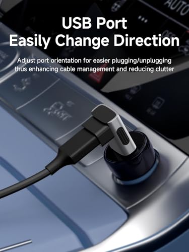Image of Hagibis USB 3.2 Adapter 2 Pack, 90 Degree Right and Left Angle USB A Male to Female Connector OTG Adapter Cable Extender for Laptops Charger PC Car Mouse Keyboard (Middle Back)