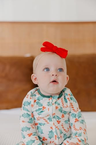 Image of Copper Pearl Baby Zip-Up Footie Pajamas - Soft Stretchy Sleep and Play Footies for Boys and Girls