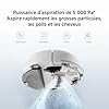 XIAOMI Robot Vacuum S40C : aspirateur et serpillière 2-en-1, Suction 5000 Pa, Navigation Intelligente LDS, Recharge Automatique, Fonctionne sur Tapis à Poils Courts et sols durs.