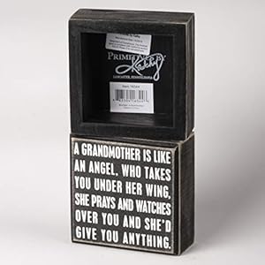 Primitives by Kathy Classic Box Sign, 4" Square Primitives by Kathy Classic Box Sign 4 Square