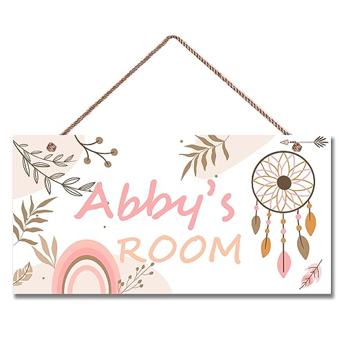 Personalized Sign, Sweet Dream Catcher Sign, Cute Fantasy Flowers...
