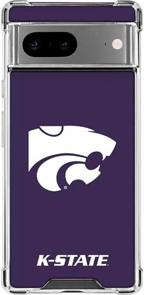 Skinit Clear Phone Case Compatible with Google Pixel 8a - Officially Licensed Kansas State University K-State Design