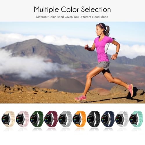 Correa silicona 22mm para Garmin Forerunner 255 2Pack miniatura 6
