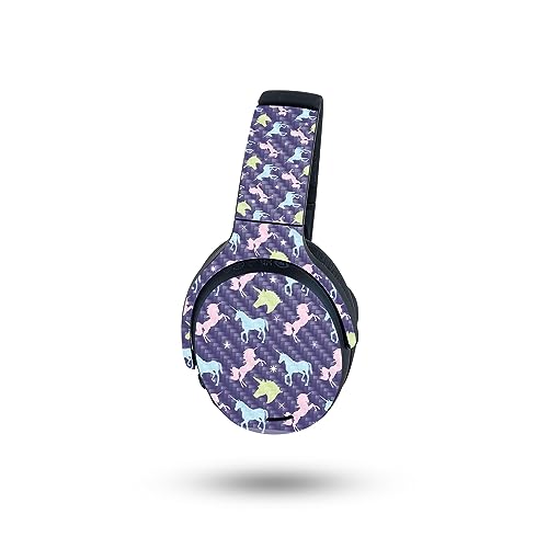 Image of MightySkins Carbon Fiber Skin Compatible with Skullcandy Crusher ANC 2 - Unicorn Dream | Protective, Durable Textured Carbon Fiber Finish | Easy to Apply