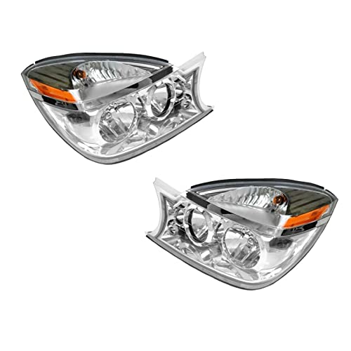 Image of TRQ Headlight Assembly Set GM2502245 GM2503245 Compatible with 2004-2007 Buick Rendezvous