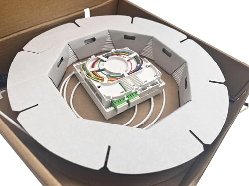 helos Kit de raccordement FTTH, pré-assemblé des deux côtés avec connecteurs SC-APC 50 m